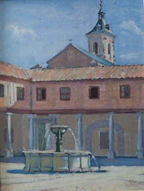 Fuente del Paular 1964 oleo/tabla  29 X 32 cm